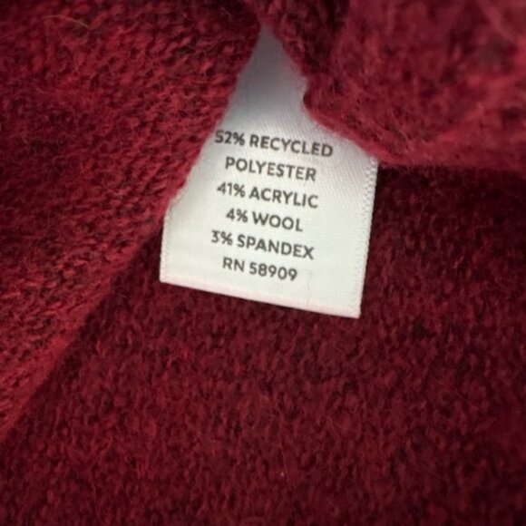 Westbound Women Burgundy Black Heather Pullover Sweater XL Crew Neck NWOT - Picture 9 of 9
